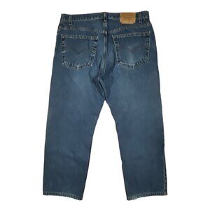Levis 505 Jeans Men's 38x25.5 OR 35 Blue Denim Straight Made in USA VINTAGE Y2K